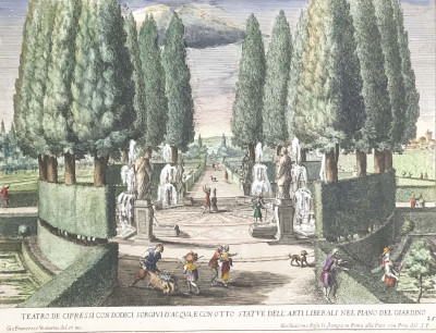 Giovanni Francesco Venturini - Two Works from Le Fontane del Giardino Estense in Tivoli