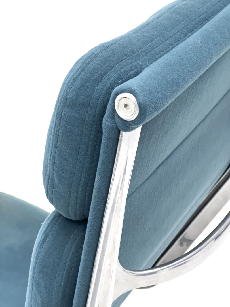 Charles and Ray Eames - Two Soft Pad Lounge Chairs and One Ottoman, for Herman Miller