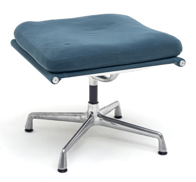 Charles and Ray Eames - Two Soft Pad Lounge Chairs and One Ottoman, for Herman Miller
