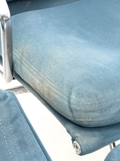 Charles and Ray Eames - Two Soft Pad Lounge Chairs and One Ottoman, for Herman Miller