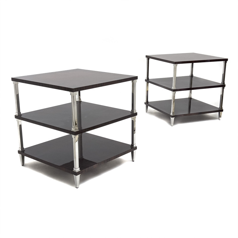 Bolier Tiered Tables, Pair
