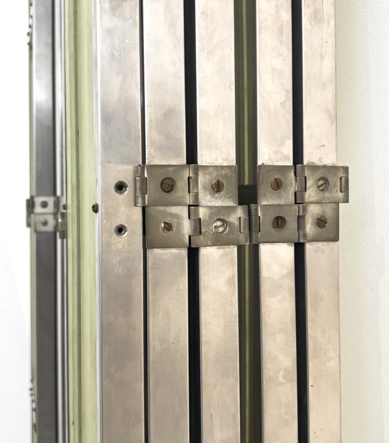 Monumental Modernist Mirrored Folding Screen