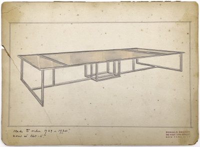 Donald Deskey - Mirrored Dining Table