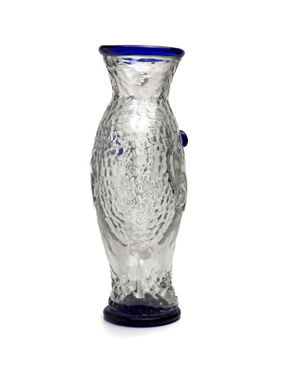 Blenko Glass Company - Blue Face Vase