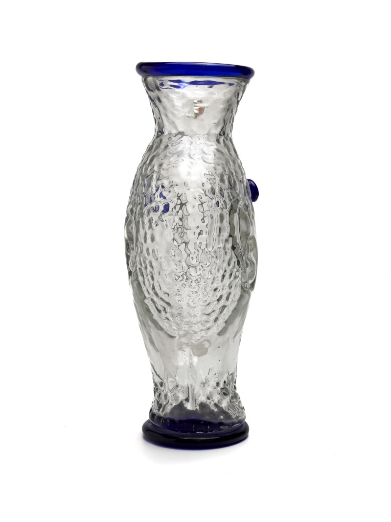Blenko Glass Company - Blue Face Vase
