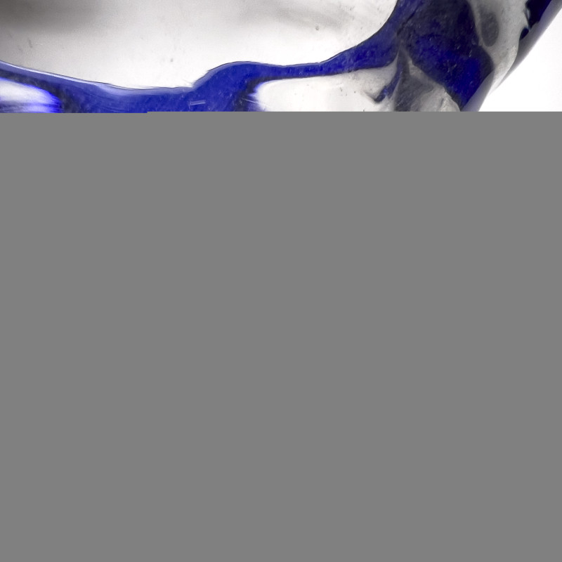 Blenko Glass Company - Blue Face Vase