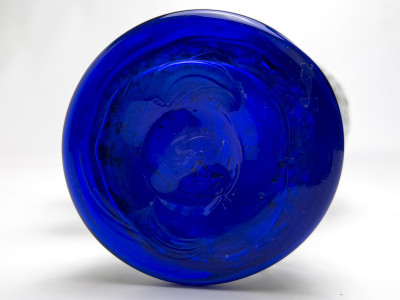 Blenko Glass Company - Blue Face Vase
