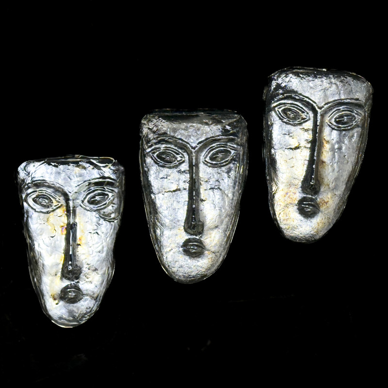 Glass Faces, Group of 3