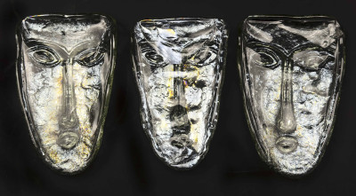 Glass Faces, Group of 3