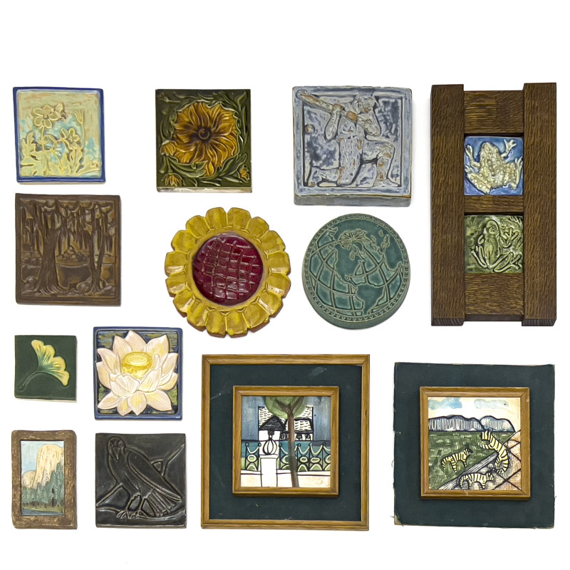 Ephraim Pottery - Tiles, Group of 13