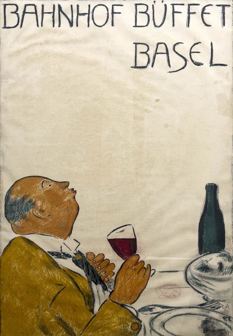 Cuno Amiet - Bahnhof Buffet Basel Poster