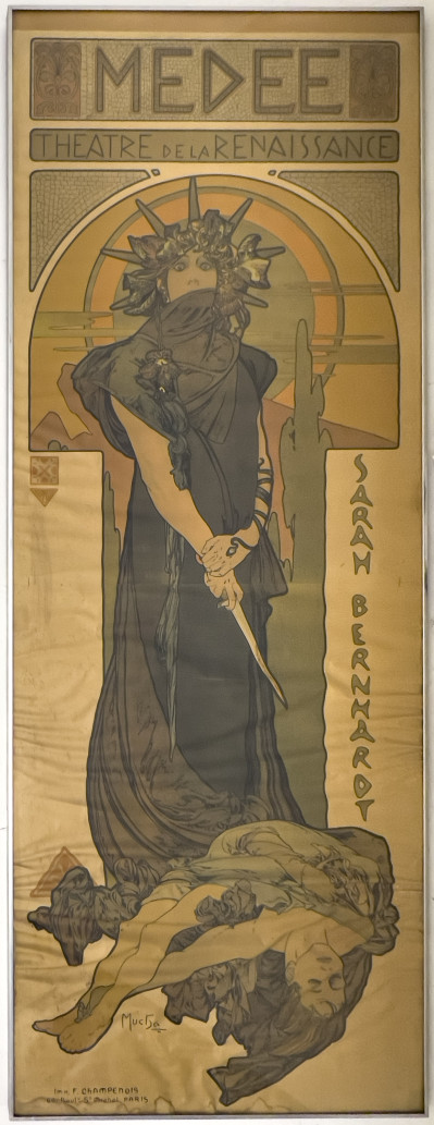 Alphonse Mucha - Medée (Medea) (Poster for a performance by Sarah Bernhardt at the Théâtre de la Renaissance, Paris)