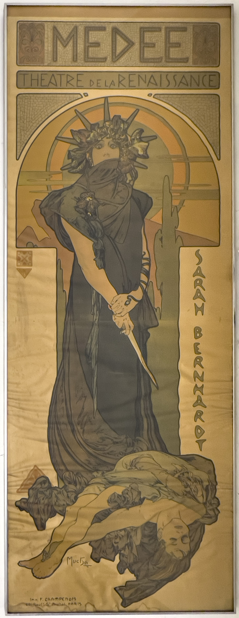 Alphonse Mucha - Medée (Medea) (Poster for a performance by Sarah Bernhardt at the Théâtre de la Renaissance, Paris)