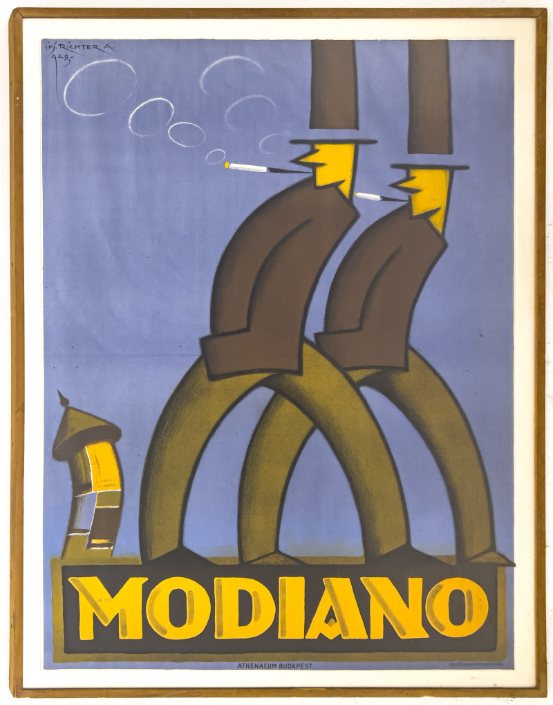 Richter Aladar - Modiano Cigaretten Poster