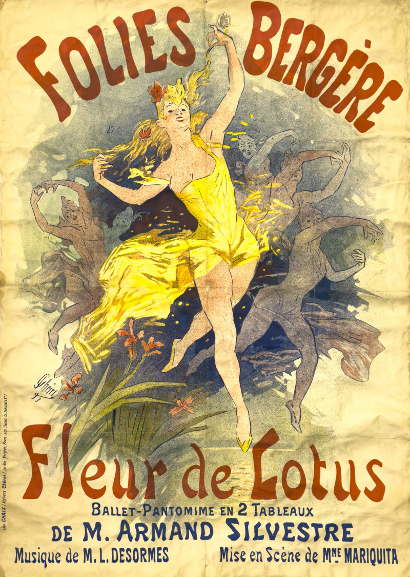 Jules Chéret - Folies Bergere, Fleur De Lotus