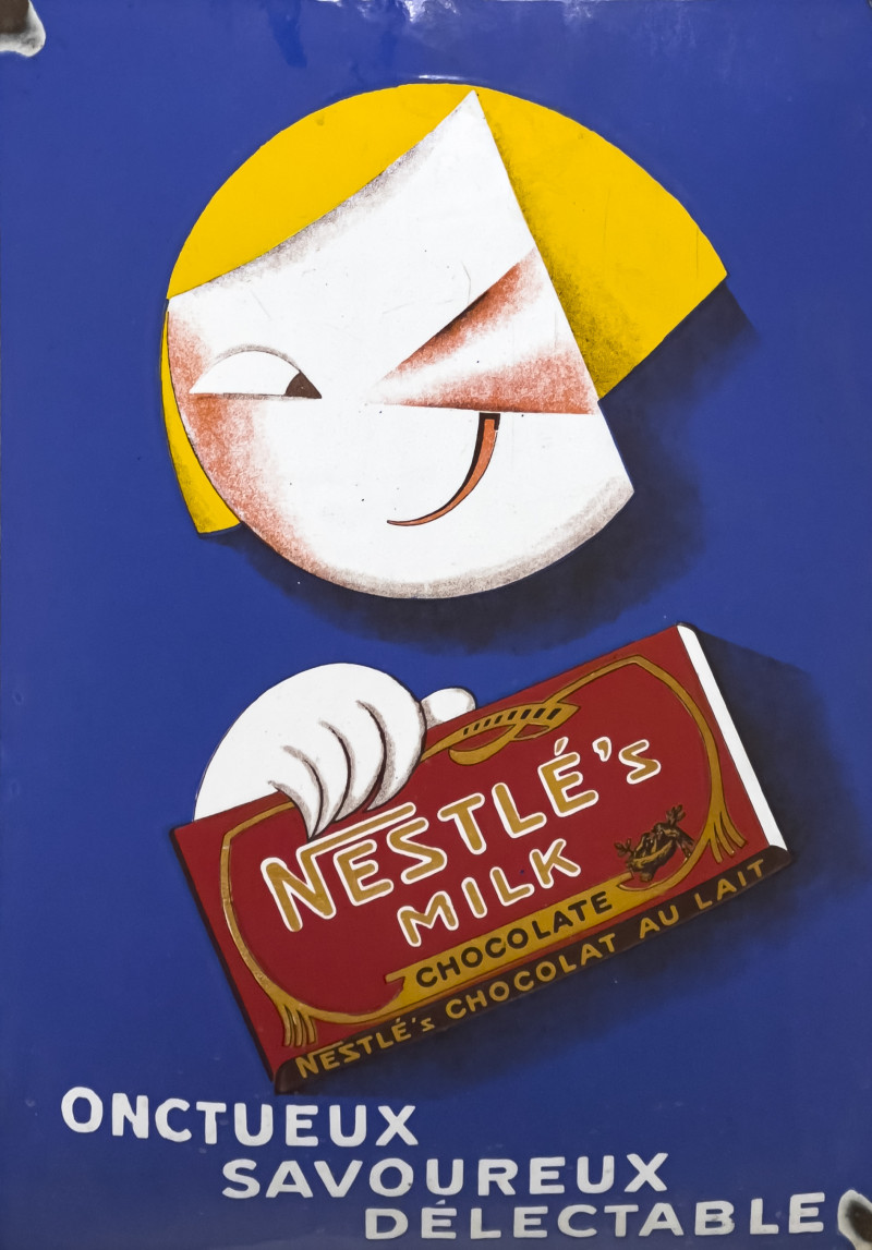 Paolo Federico Garretto - Nestle Milk Chocolate Enamel Sign