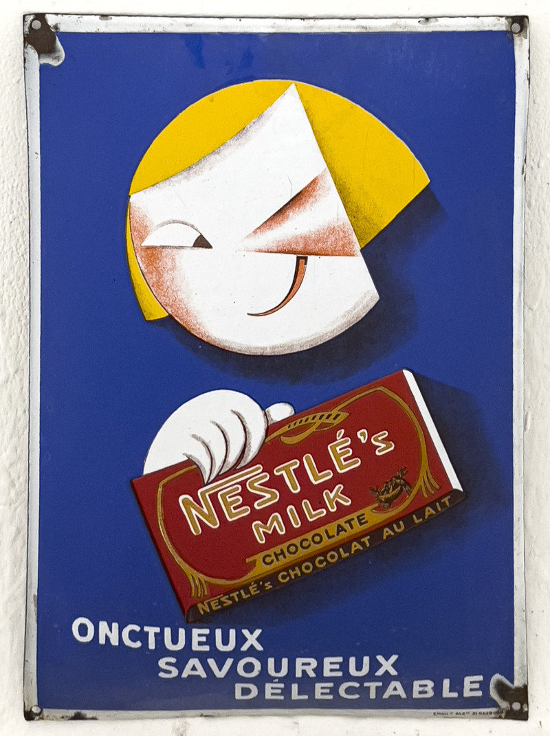 Paolo Federico Garretto - Nestle Milk Chocolate Enamel Sign