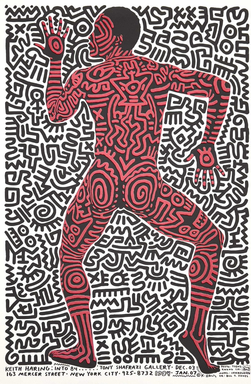 Keith Haring - Keith Haring Into 84 Tony Shafrazi Gallery Poster