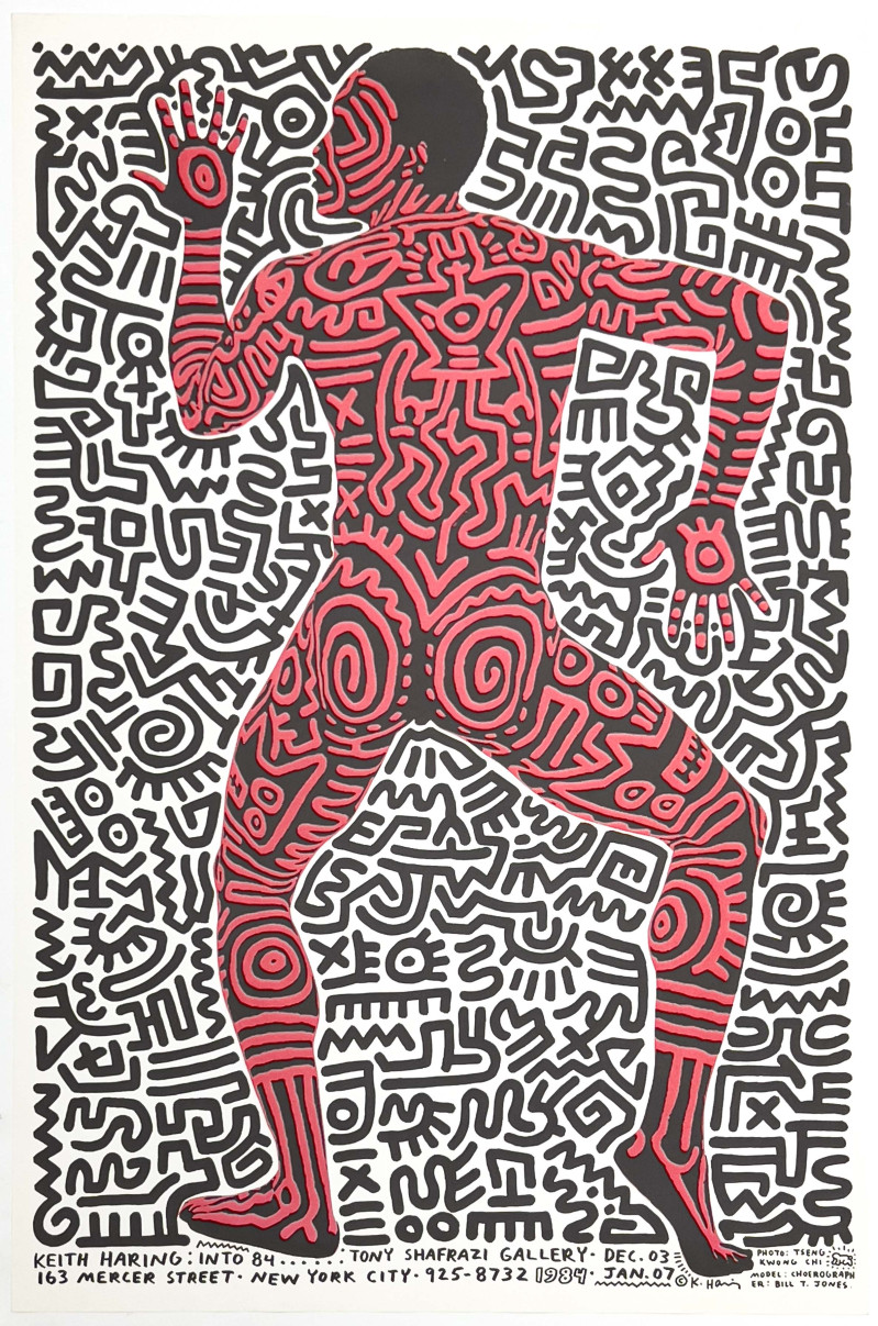Keith Haring - Keith Haring Into 84 Tony Shafrazi Gallery Poster