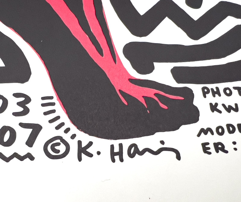 Keith Haring - Keith Haring Into 84 Tony Shafrazi Gallery Poster