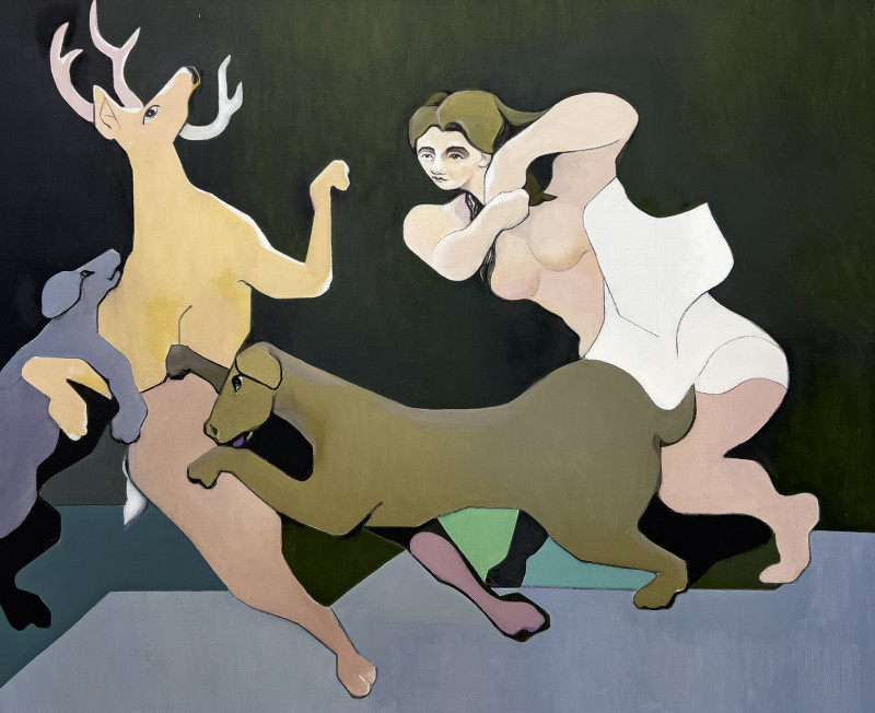 Leonard Alberts - Diana, Actaeon, &amp; 2 Dogs