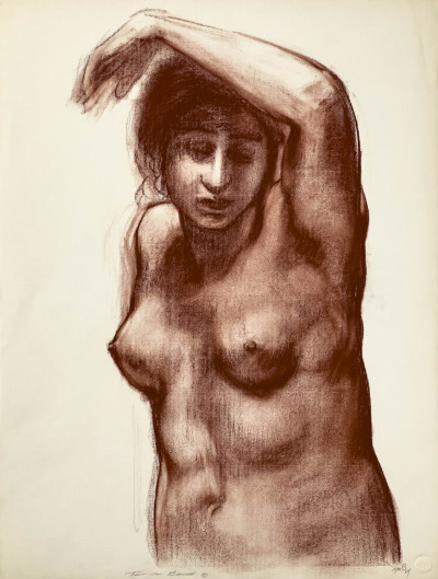 Thomas Barnett - Untitled (Red Nudes), Group of 2