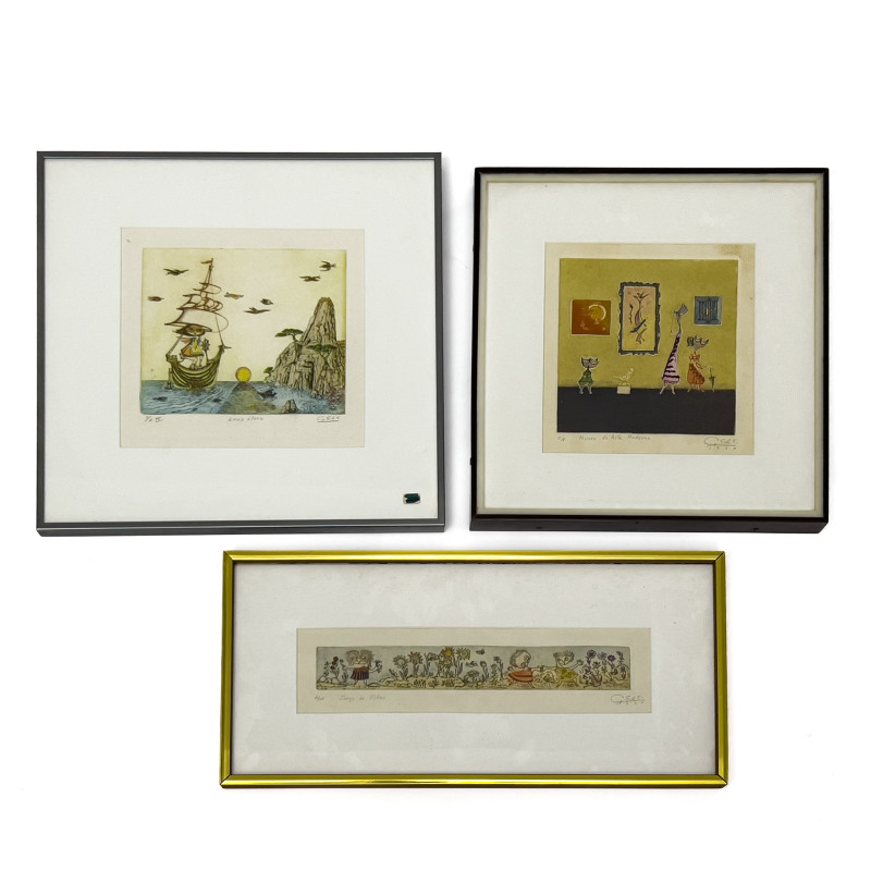 Guillermo Silva Santamaria - Three Editions (Figures)