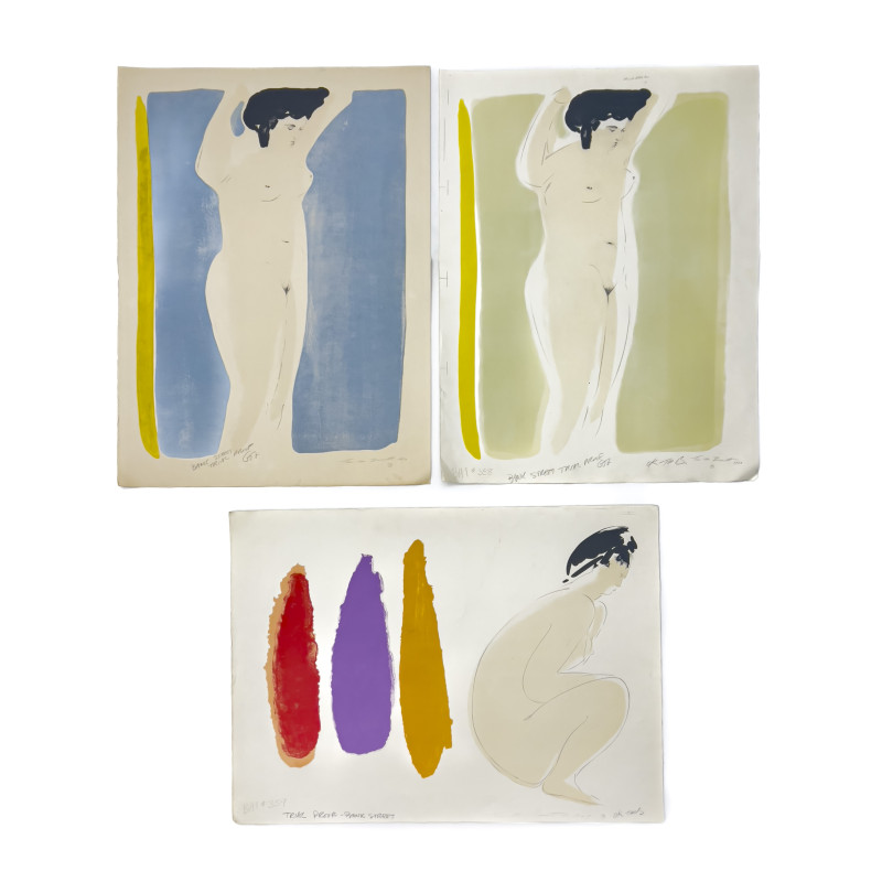 Thomas Barnett - Female Nudes, Group of 3