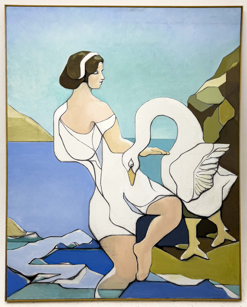 Leonard Alberts - Leda Bathing with the Swan