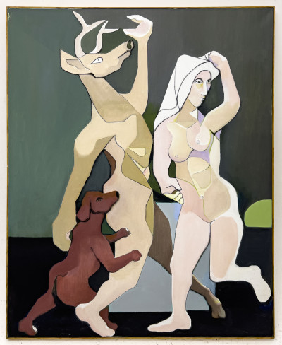 Leonard Alberts - Diana, Dog (Actaeon) and Deer