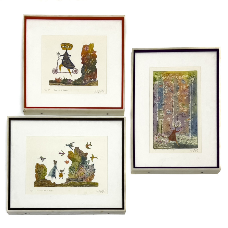 Guillermo Silva Santamaria - Three Editions (Figures and Animals)