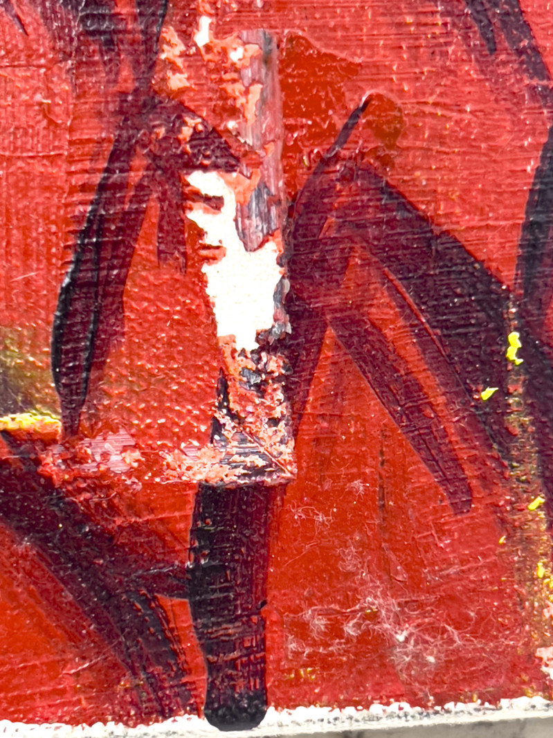 Janet Cooling - Untitled (Landscape with Deer and Egret)