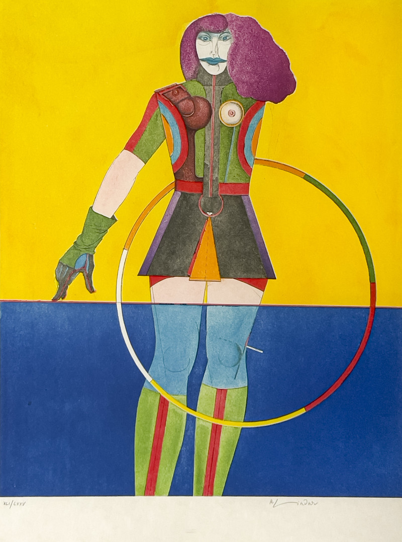 Richard Lindner - Girl with Hoop