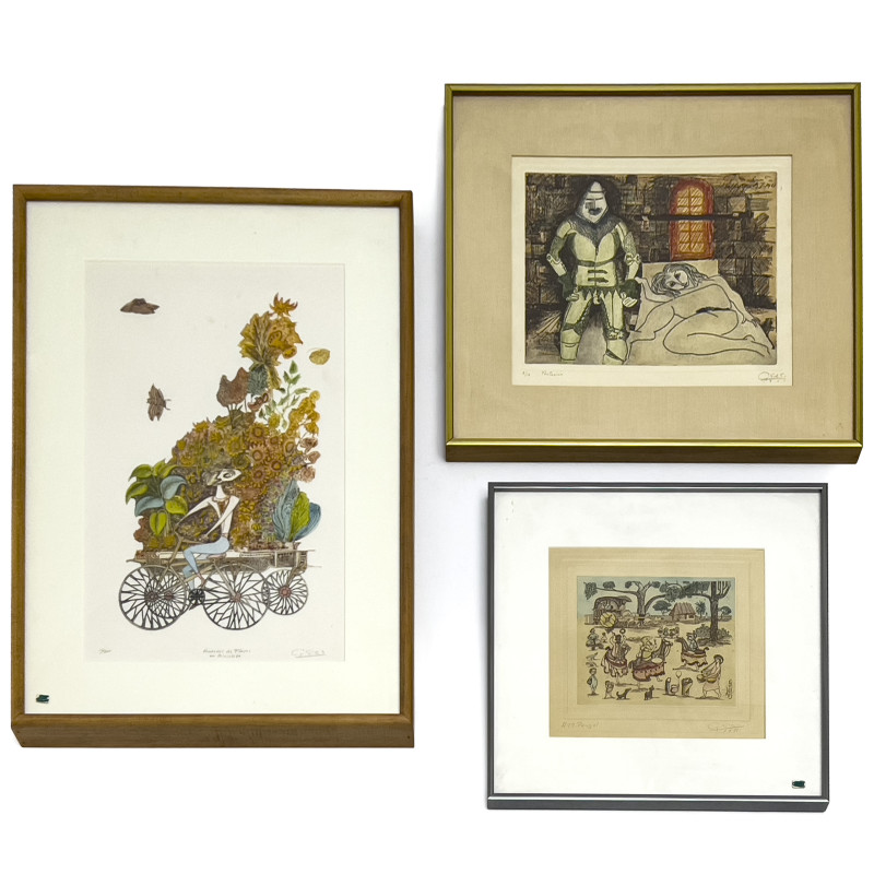 Guillermo Silva Santamaria - Three Editions (Figures)