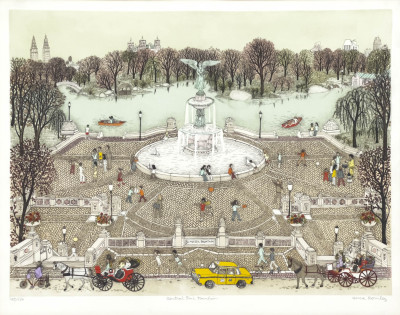 Cuca Romley - Central Park Fountain / The Stables (2 Works)
