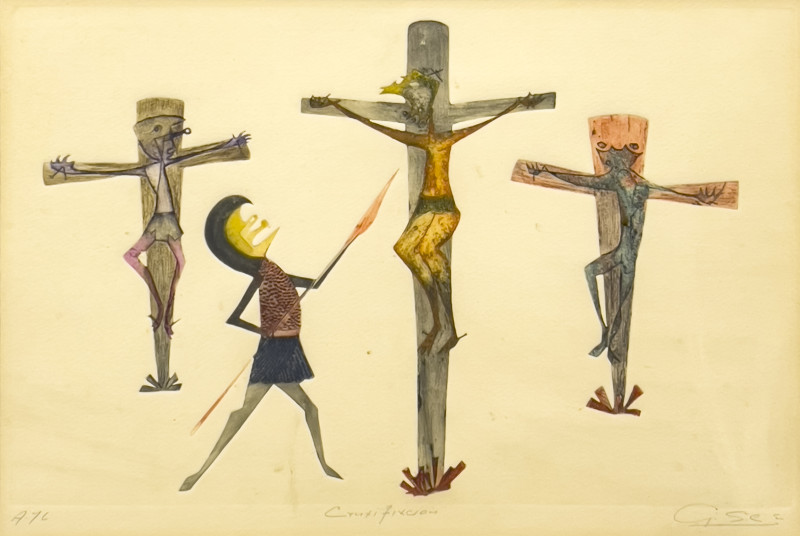 Guillermo Silva Santamaria - Two Editions (Crucifixion and Bullfight)