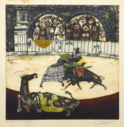 Guillermo Silva Santamaria - Two Editions (Crucifixion and Bullfight)