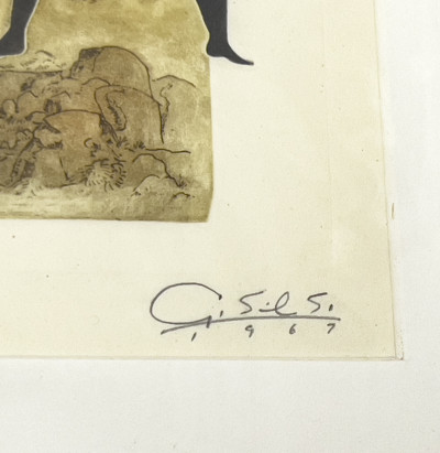 Guillermo Silva Santamaria - Two Editions (Figures in Landscape)