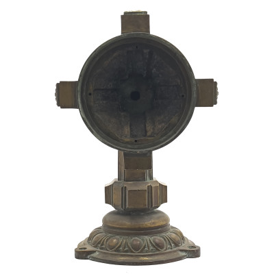 Architectural Large Exterior Bronze Sconces, Pair