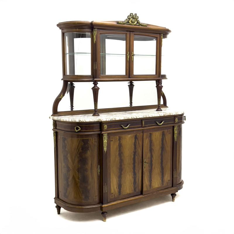 A Large Walnut Louis XVI Style Sideboard