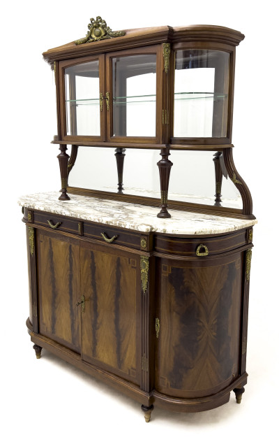 A Large Walnut Louis XVI Style Sideboard