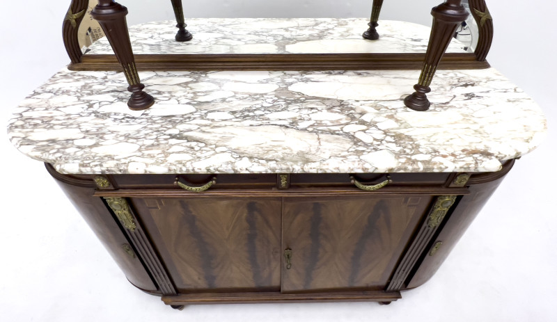 A Large Walnut Louis XVI Style Sideboard