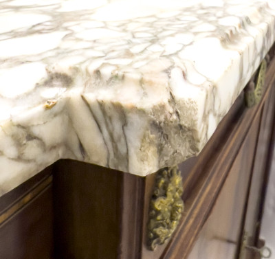 A Large Walnut Louis XVI Style Sideboard