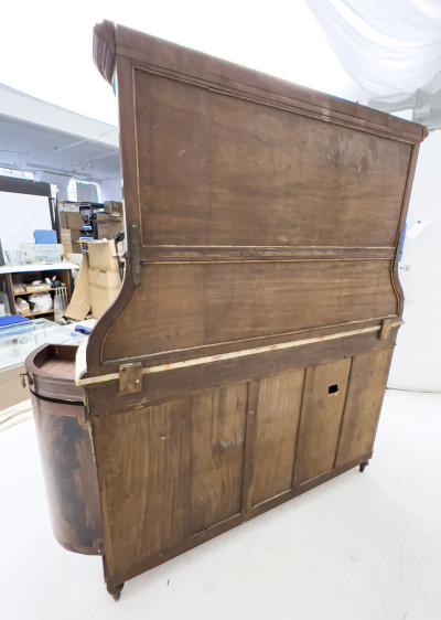 A Large Walnut Louis XVI Style Sideboard
