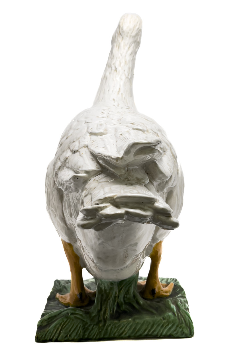 Ceramic Goose Sculpture