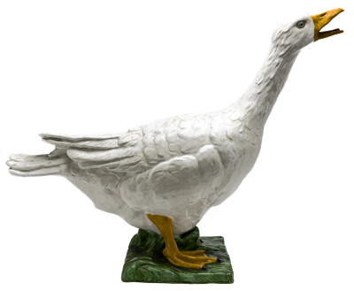 Ceramic Goose Sculpture