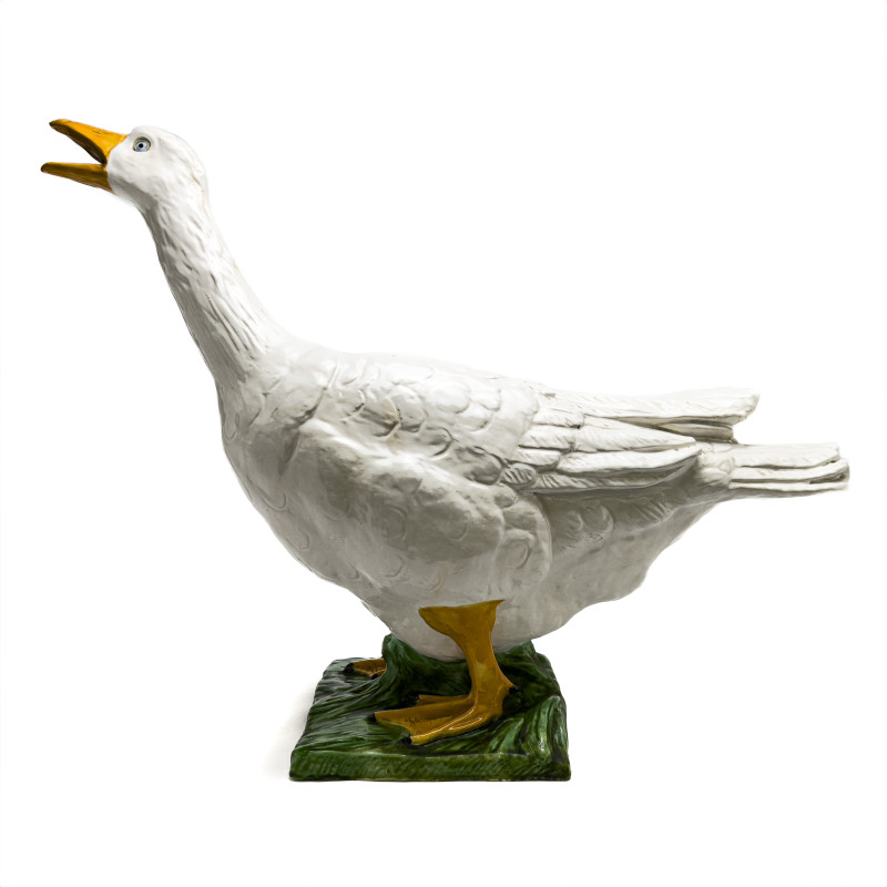 Ceramic Goose Sculpture