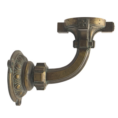 Architectural Large Exterior Bronze Sconces, Pair