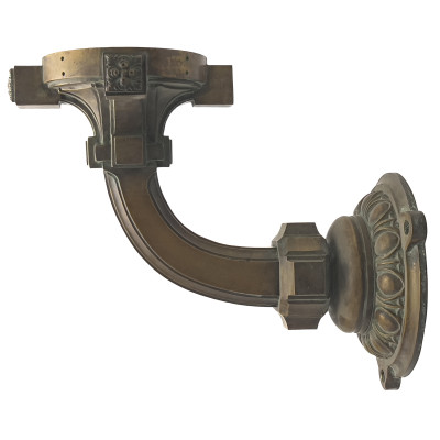 Architectural Large Exterior Bronze Sconces, Pair