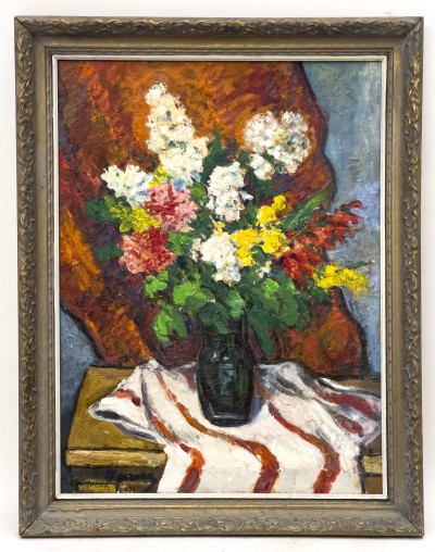 Albert Bela Bauer - Untitled (Vase of Flowers)
